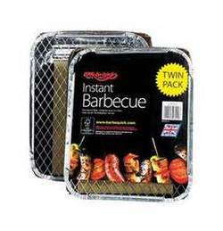 Bar-Be-Quick Instant Charcoal BBQ - Twin Pack
